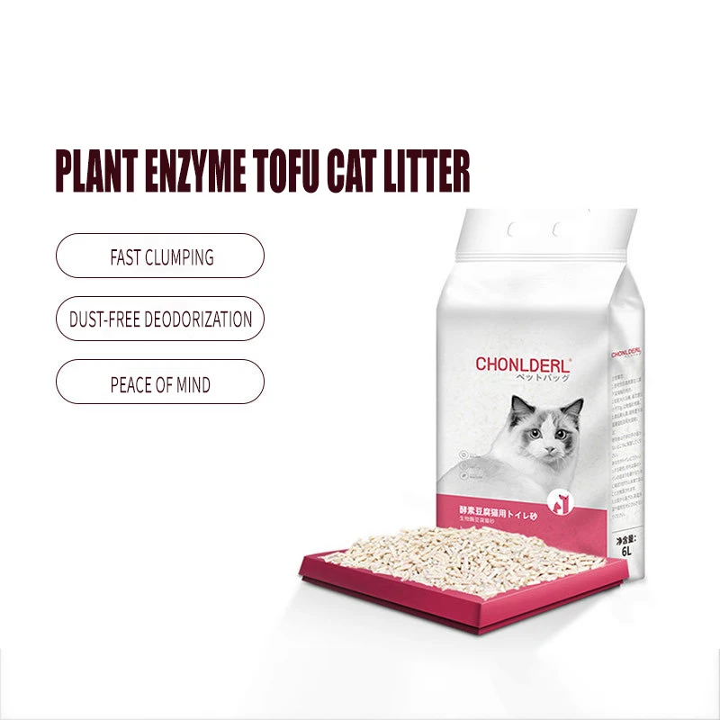 6л фермент для растений кошачий тофу песочный помет дезодорирующий песок без