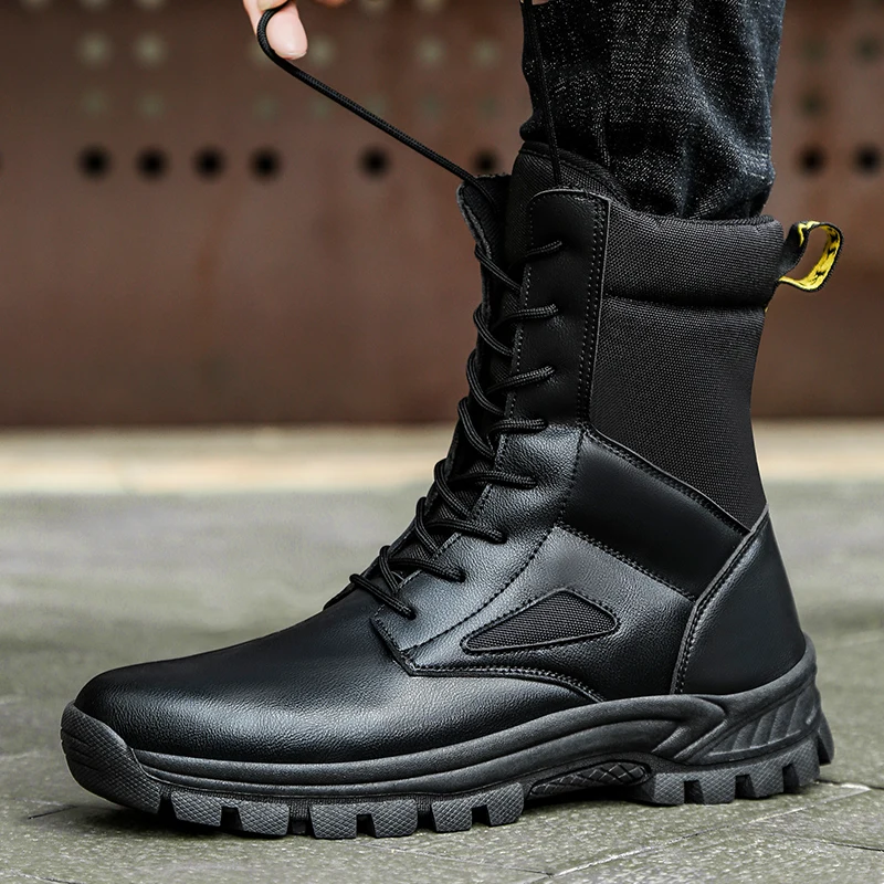 Высокие тактические ботинки мужская обувь водонепроницаемая походная уличные