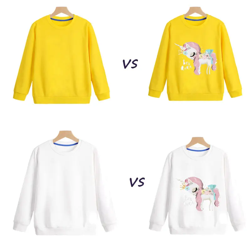 

Iron On Vinyl Heat Transfers Patch UnicornThermo-Stickers For Girl's Clothing Thermal Transfer Fabric Appliques For T-Shirt Decr