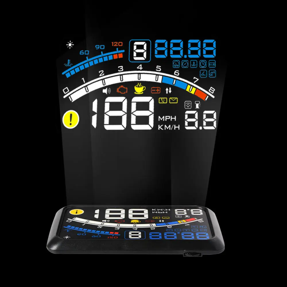 F4 HUD OBD2 на лобовое стекло Дисплей автомобиля проектор Headup Автомобильный цифровой