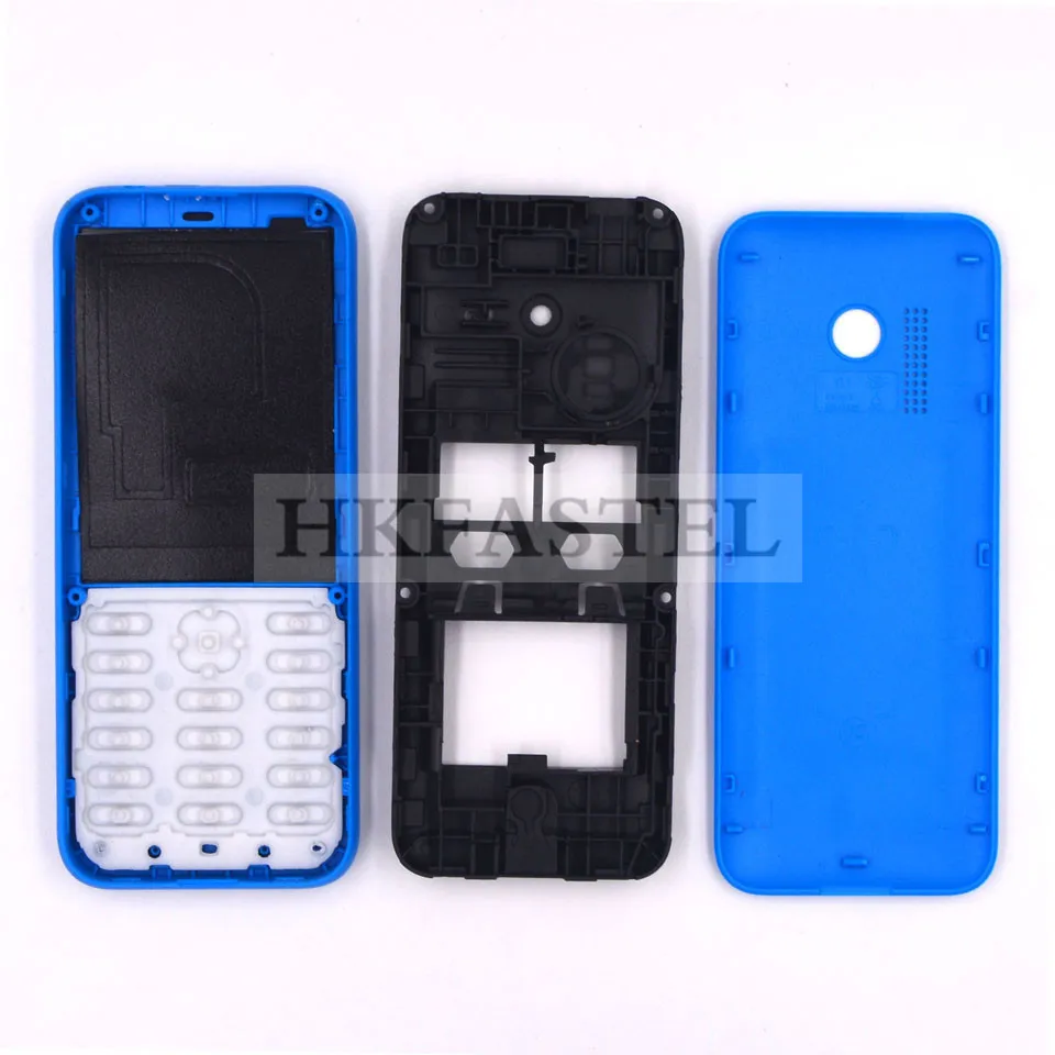 HKFASTEL высококачественный корпус клавиатуры для Nokia 215 Dual SIM Полный Мобильный телефон чехол с клавиатурой