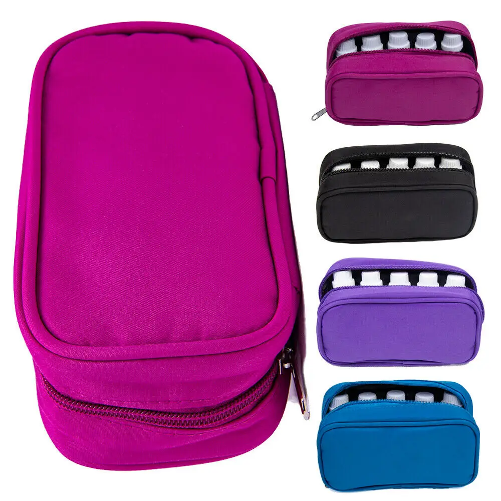 

Oxford cloth 10 bottles 10-15ML essential oil aroma storage bag holder women's cosmetic bag multi-function handbag