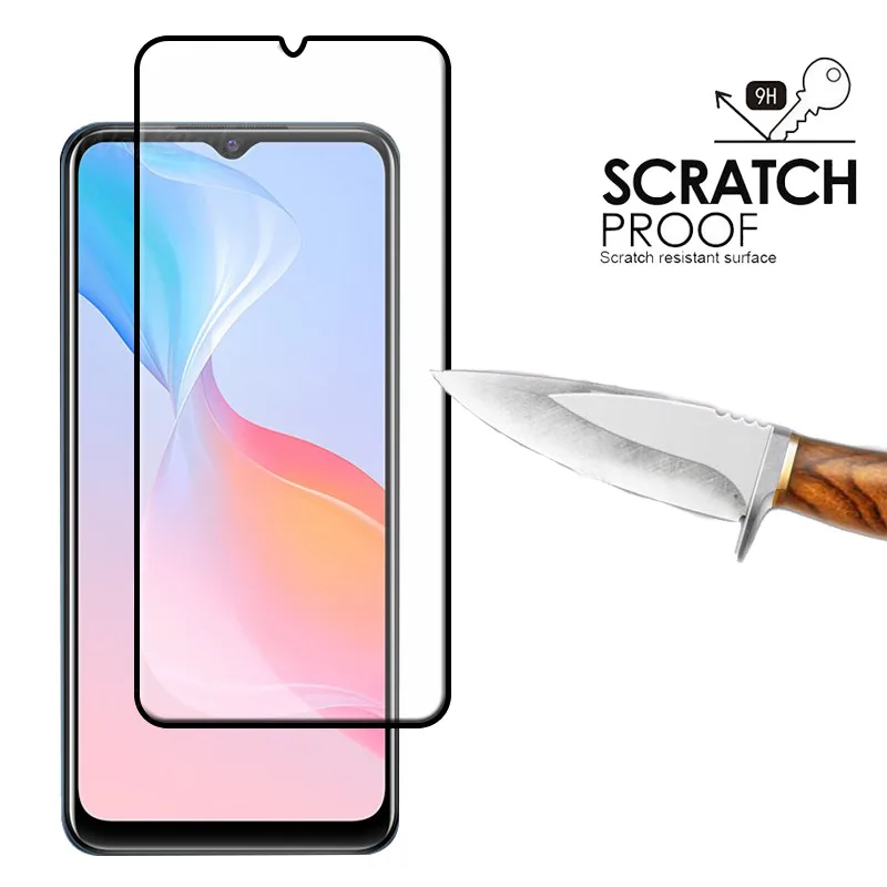 4 in 1 for vivo y21 glass for vivo y21 tempered glass phone film full glue 9h hd screen protector for vivo y21 lens glass 6 51 free global shipping