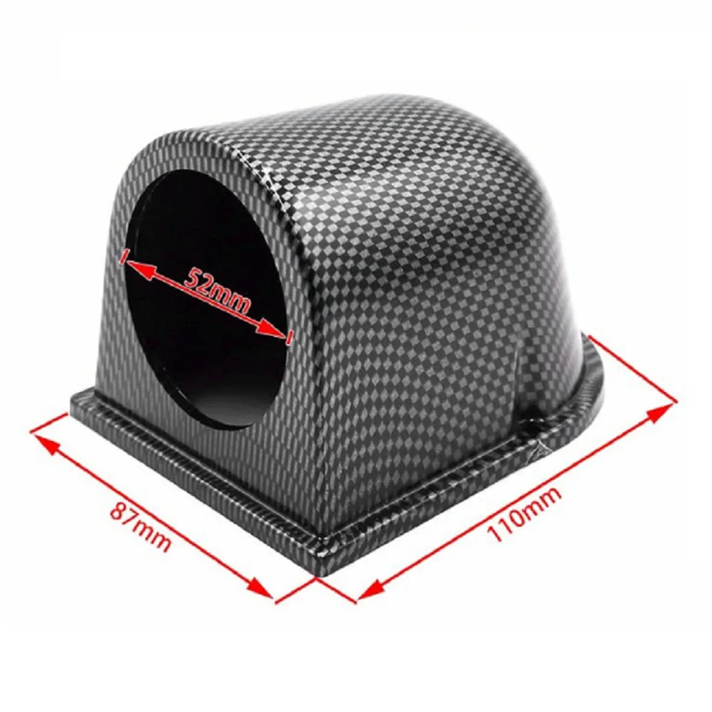 

Universal 2 inch 52mm 1 Hole ABS Plastic Dashboard Gauge Pod Carbon Fiber Look Automobile Accessories Supplies