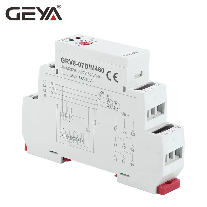 GEYA GRV8 07 реле монитора фазы с асимметричной и временной задержкой 45 65 Гц