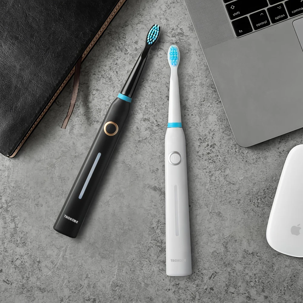 

Sonic Electric Toothbrush 5 Modes Upgraded Adult Waterproof USB Rechargeable Smart Timer With Brush Head