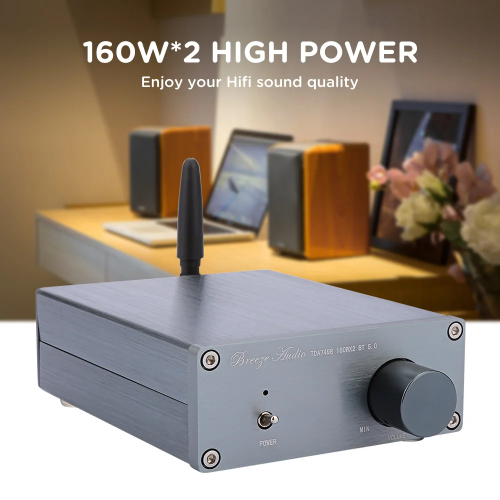 AIYIMA Bluetooth 5 0 TDA7498E усилитель 160Wx2 стерео 2 канальный цифровой высокой мощности аудио