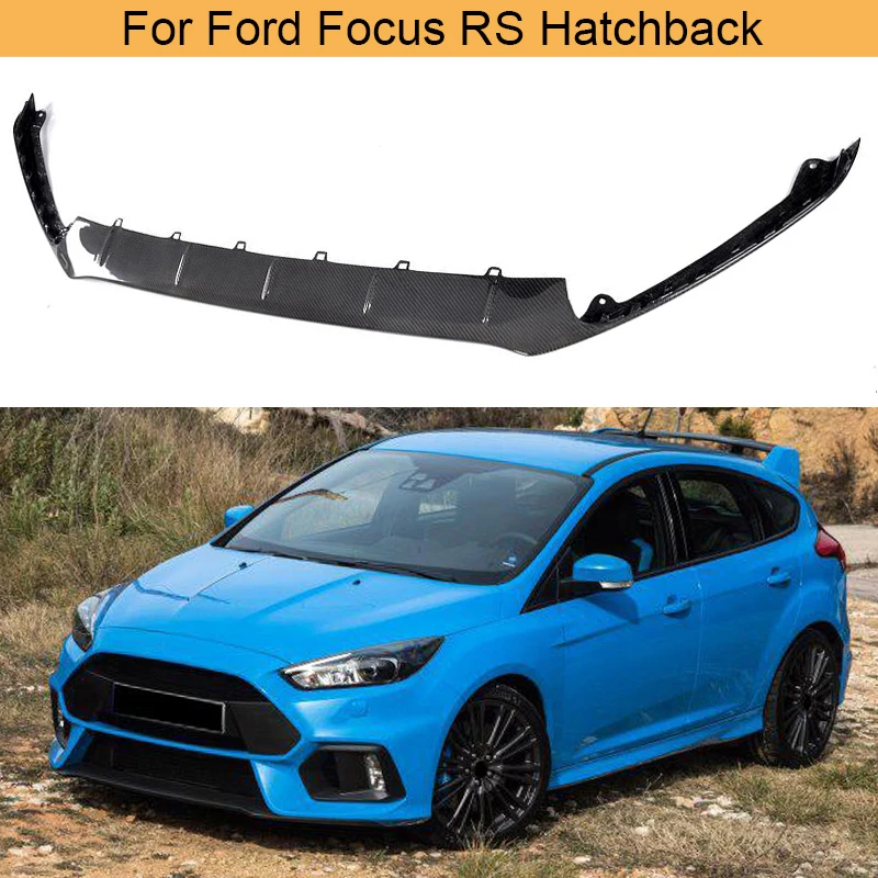 

Carbon Fiber Car Front Bumper Lip Apron Spoiler for Ford Focus RS Hatchback 4-Door 2016 - 2018