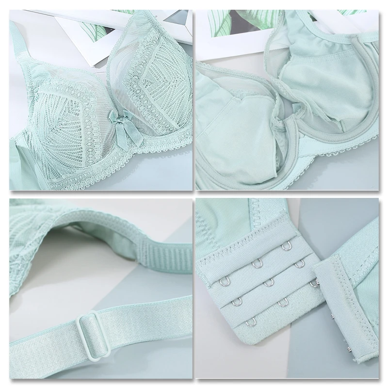 

Women's Non Padded Underwire Full Coverage Sheer Lace Supportive Minimizer Bra 34 36 38 40 B C D E