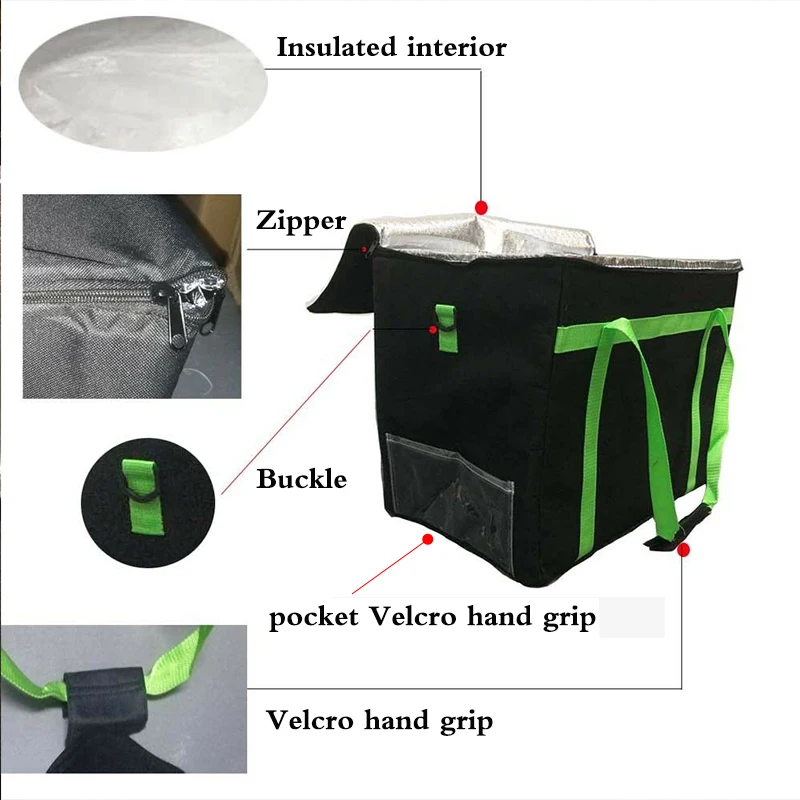 600D большая сумка холодильник для доставки еды сохранение свежести теплоизоляция