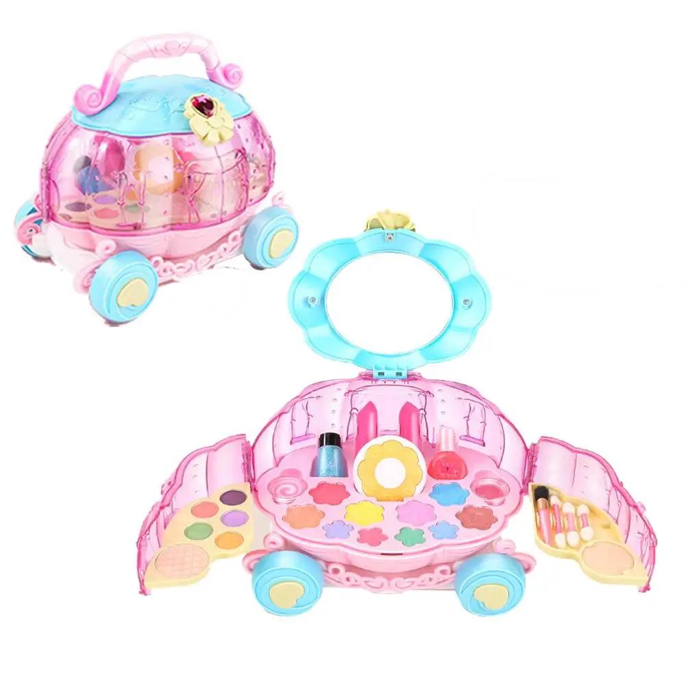 

Ролевые игры, набор для девочек, безопасные нетоксичные игрушки, набор для макияжа для дошкольников, Детская красота, косметика для девочек