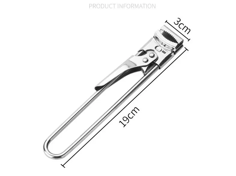

Adjustable screw cap stainless steel card tooth household creative seasoning bottle can opener non-slip labor-saving bottle open
