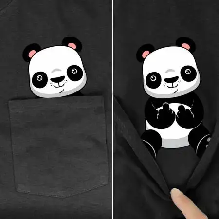 Футболка для Хэллоуина летняя футболка с мультяшным принтом панды мужские и