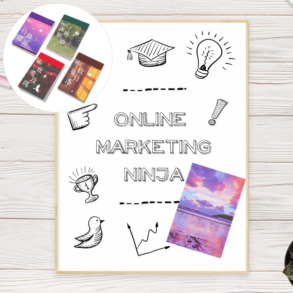 

200 Sheets DIY Material Stickers Decorative Diary Stickers Scrapbook Stickers