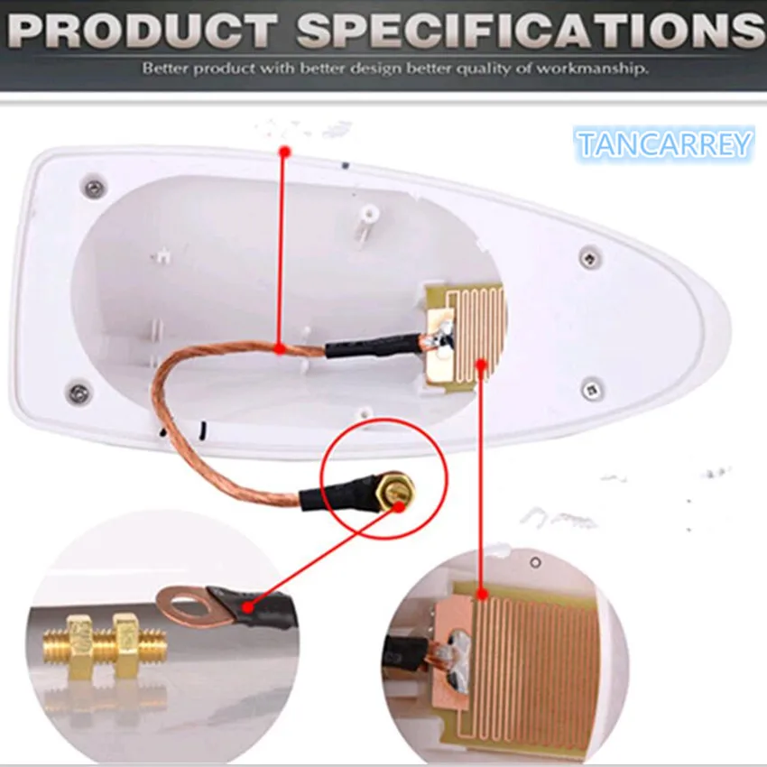 Обновленная модель FM/AM радиоантенна на крышу автомобиля для qashqai j11 vw passat b5 clio 4 fiat