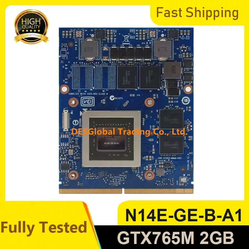 Оригинальный графический видеоадаптер VGA GTX 765M GTX765M 2 Гб Для iMac Dell Alienware M17X M18X 100% |