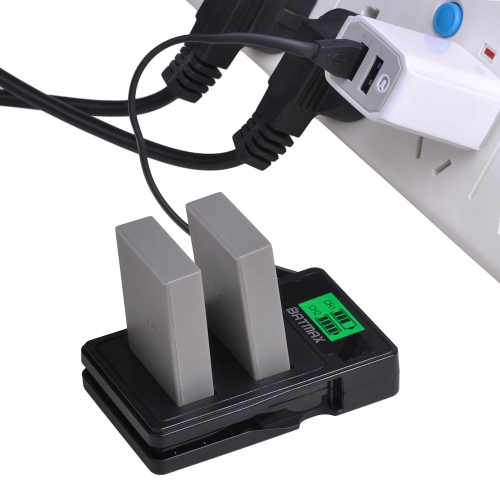 2Pc 2000mAh PS-BLS5 BLS-5 BLS5 BLS-50 BLS50 Battery for Olympus PEN E-PL2,E-PL5,E-PL6,E-PL7,E-PM2, OM-D E-M10, E-M10 II, Stylus1