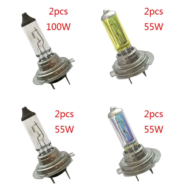 2 шт. H7 55 Вт/100 Вт 12 В 3500-4500 к Ксеноновые газовые галогенные фары лампы накаливания