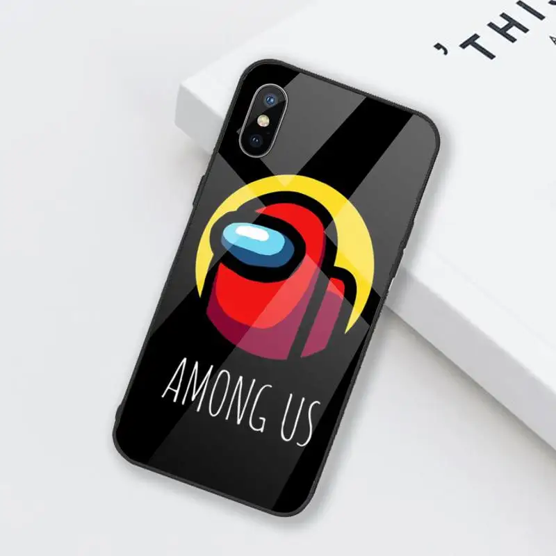 

Among Us Phone Case Tempered glass For iphone 6 6S 7 8 plus X XS XR 11 12 mini PRO MAX