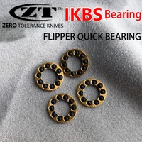 2pcs brass frame folding knife ceramic bearing for zt zero tolerance 0393 0450 0460 0055 ikbs flipper quick opening bearings diy