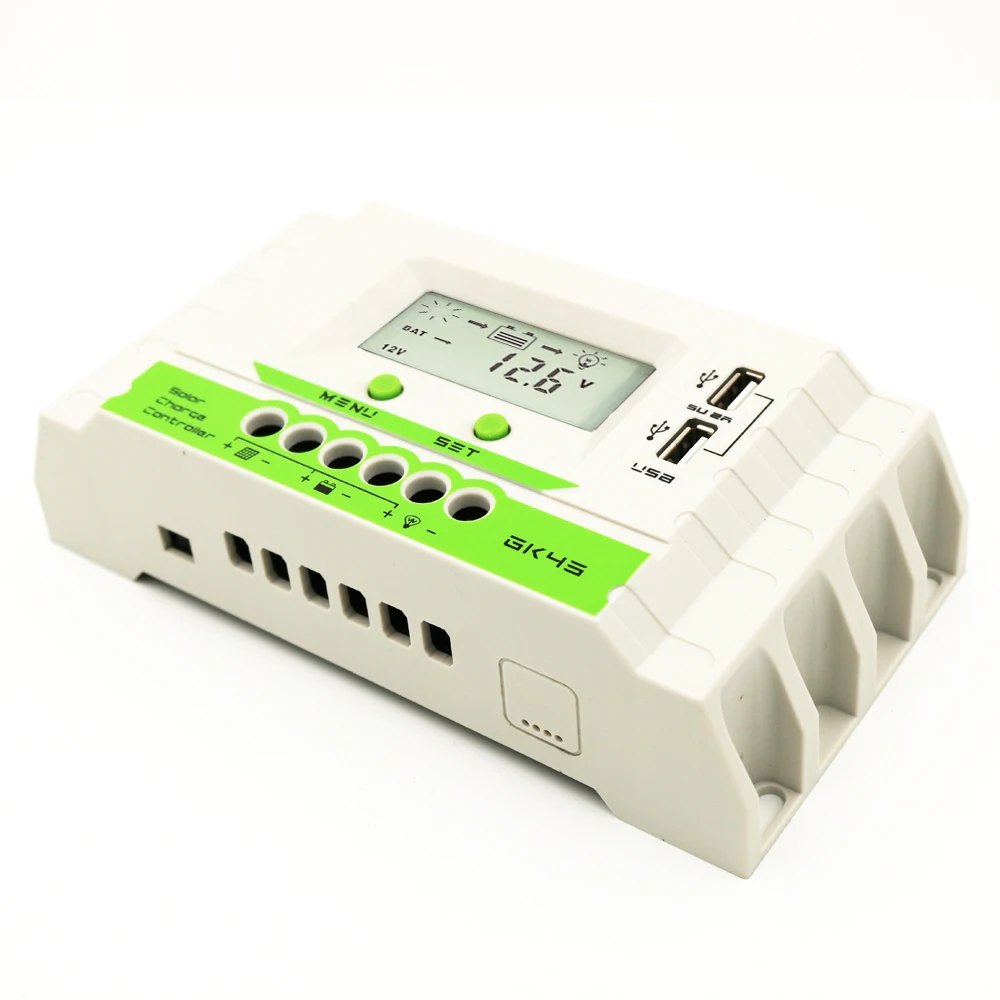 Зарядное устройство для панели солнечных батарей с ЖК дисплеем 10 а/20 А/30А/40А А