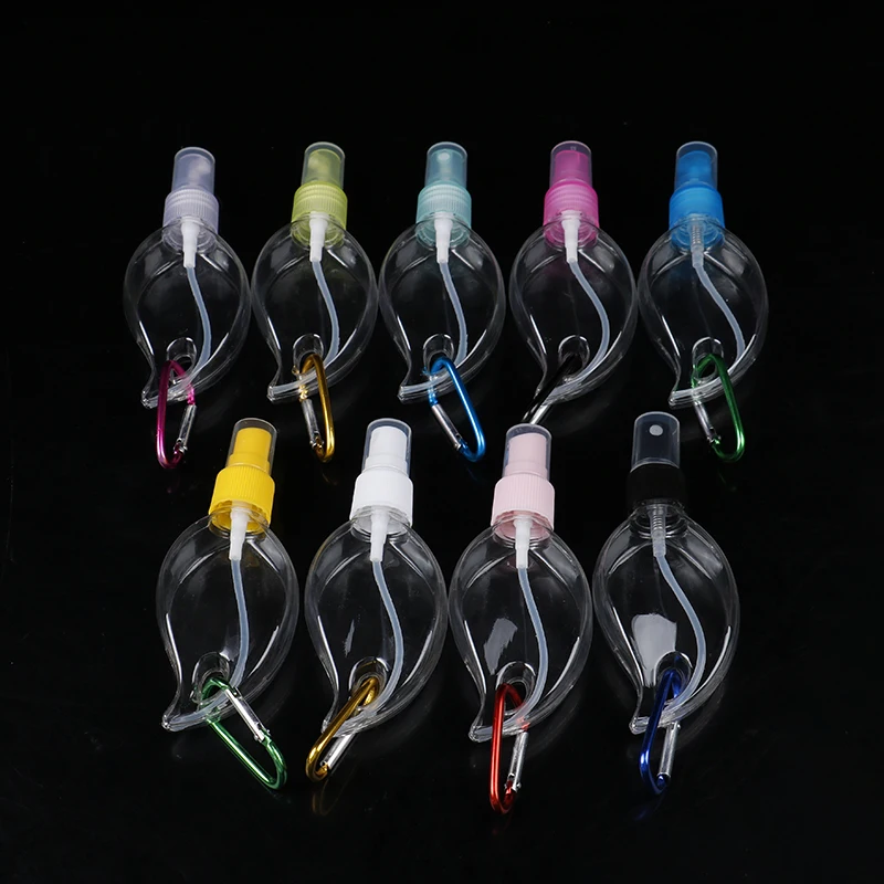 

New Style 50ML Portable Empty Refillable Bottle With Key Ring Hook Hand Sanitizer Bottle