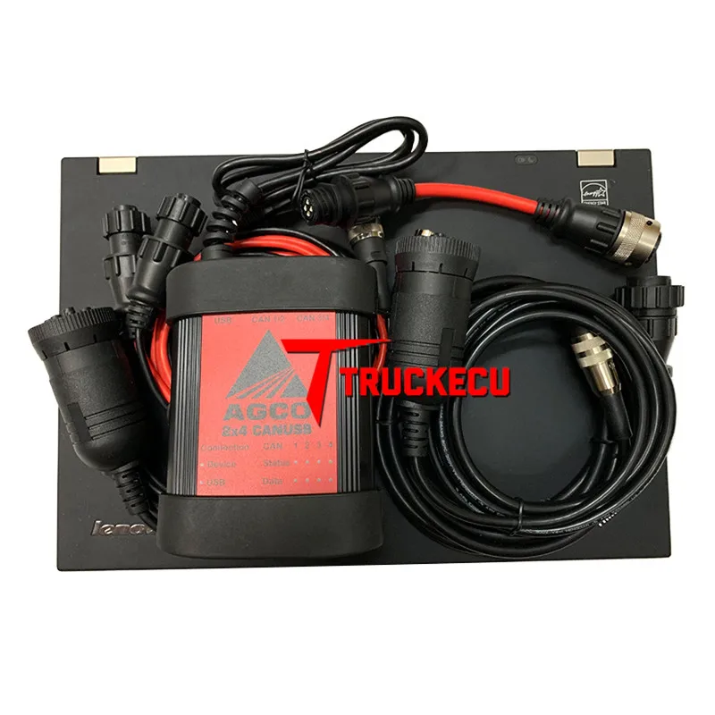 Tractor Agriculture diagnostic tool AGCO DIAGNOSTIC Tool cable troubleshooting diagnosis with T420 Laptop full Set
