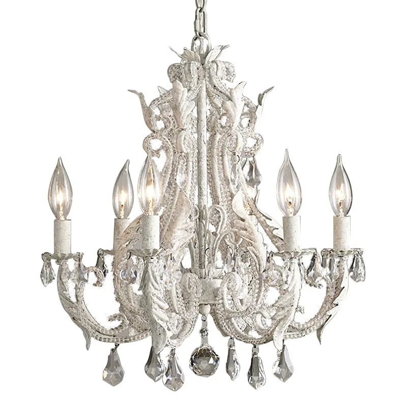 Люстра для спальни девочек подвесной светильник с розовыми кристаллами