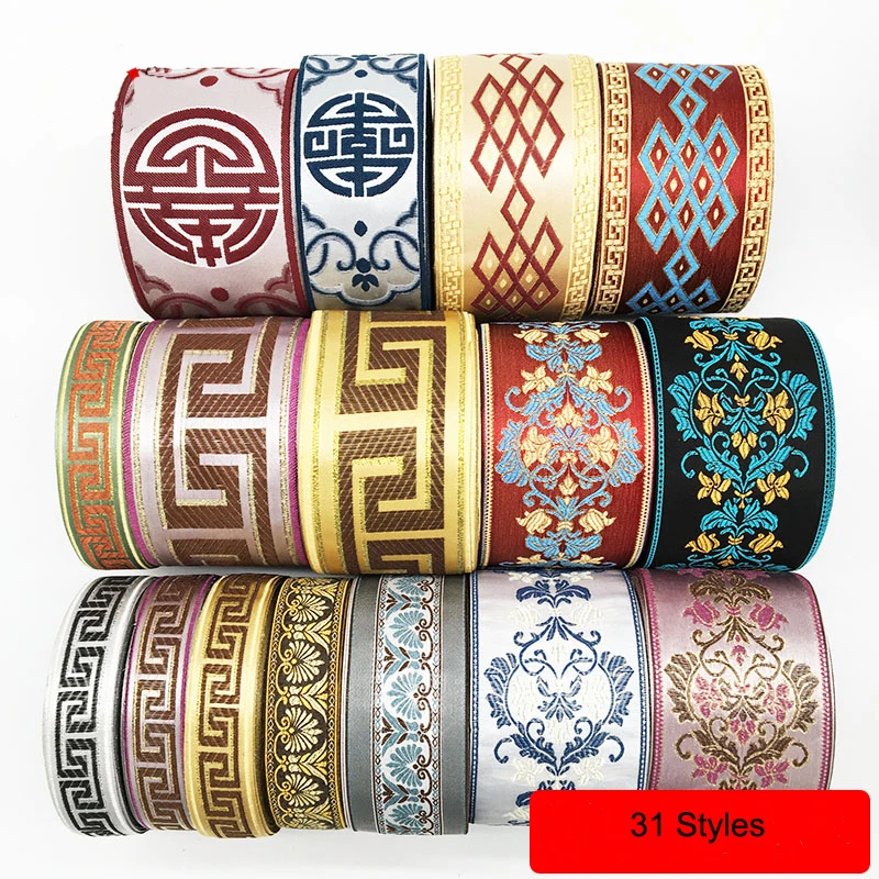 1 м Этнические вышитые жаккардовые ленты отделка сделай сам для одежды Швейные