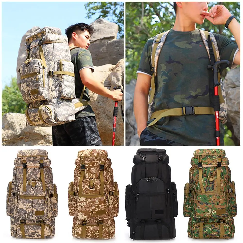 

Nylon 75L Traveling Backpack Mountaineering Backpack Backpack Practical Outdoor Climbing Bag High Capacity Military Accessorie
