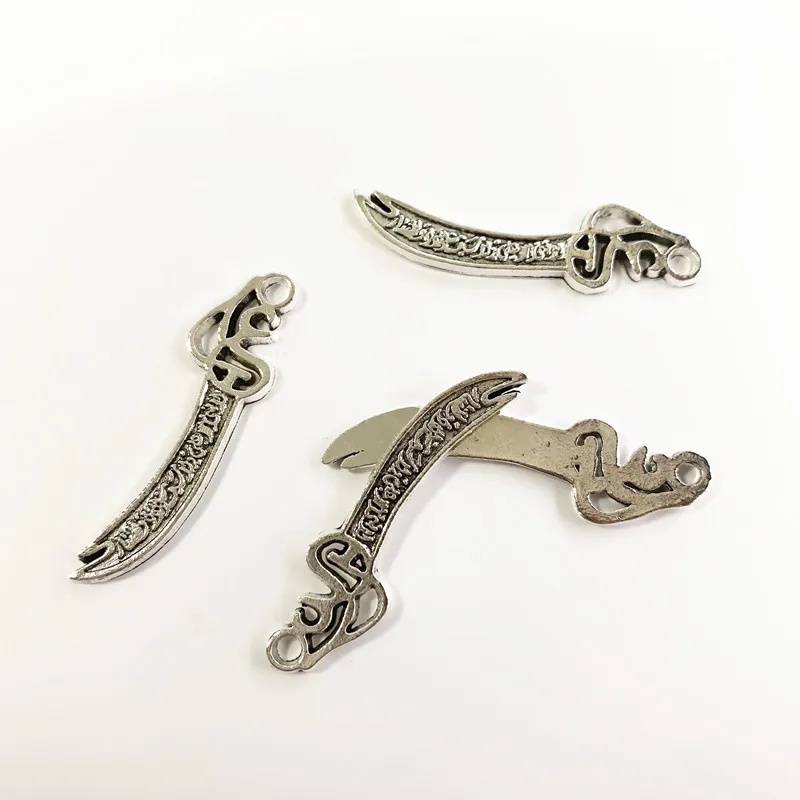 

12pcs Fashion Knife Connector Charms Jewelry Men DIY Necklace Bracelet Key Chain Aesthetic Accessories Jewelry Making Supplies