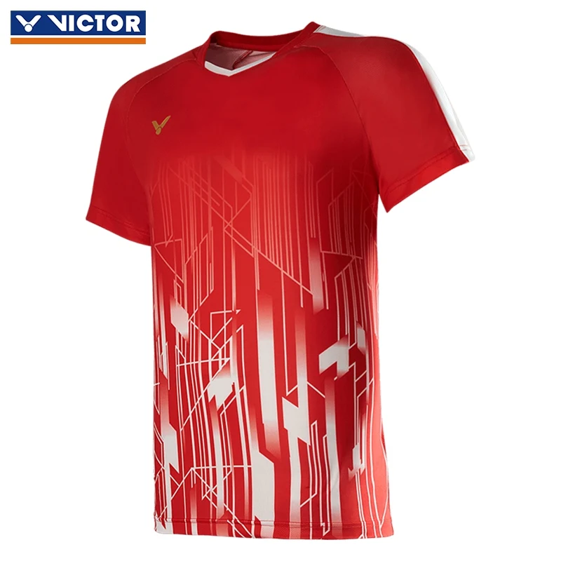 

New Badminton Shirts Danish National Team Tournament Apparels Breathable Quick Dry T-shirt Training Sportswear -40