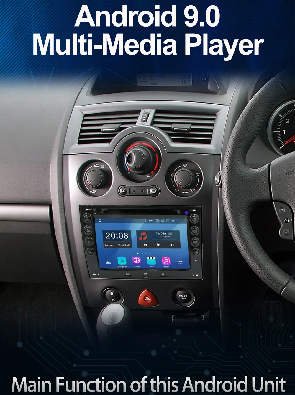 5 USB порт PX6/Восьмиядерный Android 9,0 автомобильный dvd-плеер для Renault Megane 2 ii 2003-2010 Автомобильный gps Радио DSP Android авто мультимедиа