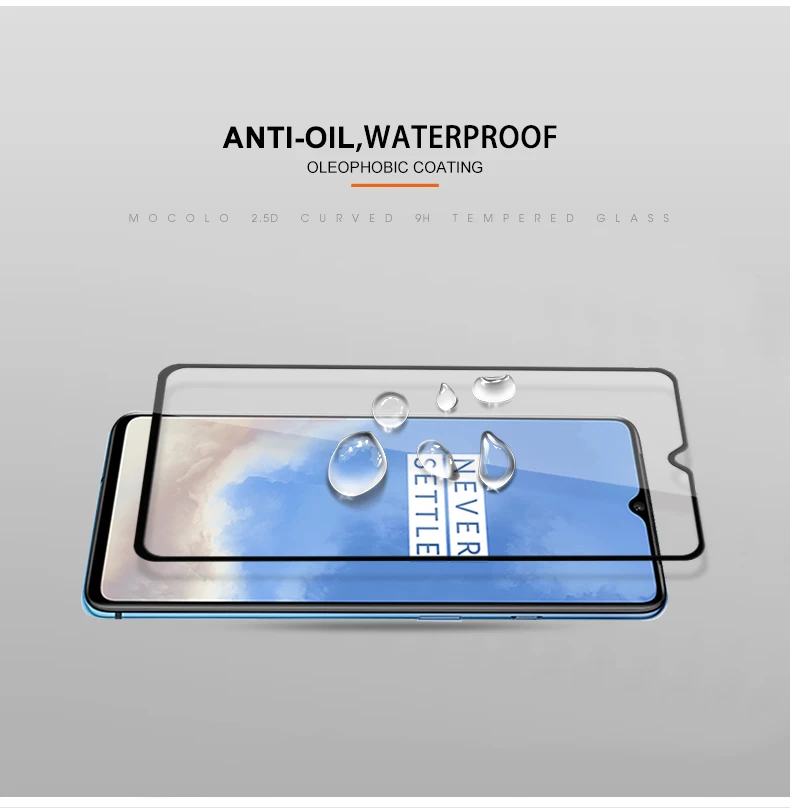 Mocolo закаленное стекло для oneplus 7T pro защита экрана полное покрытие 9H стеклянная пленка oneplus 7t pro глобальная передняя крышка one plus 7T