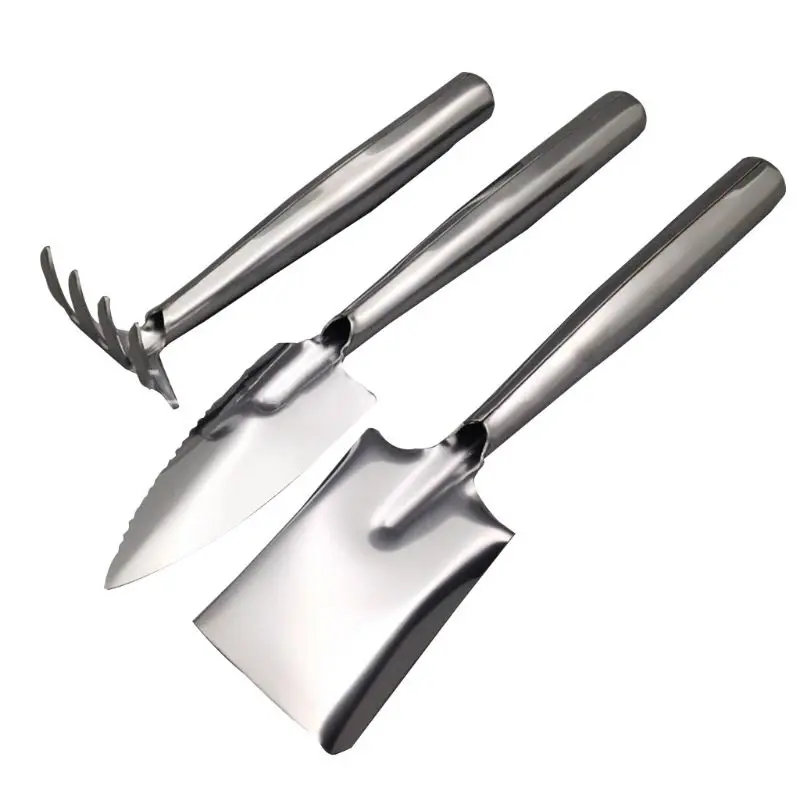 

3 Pcs Hand Transplant Shovel and Harrow Hand Rake with Non-Slip Ergonomic Handle Gardening Kit Digging Trowel Tool
