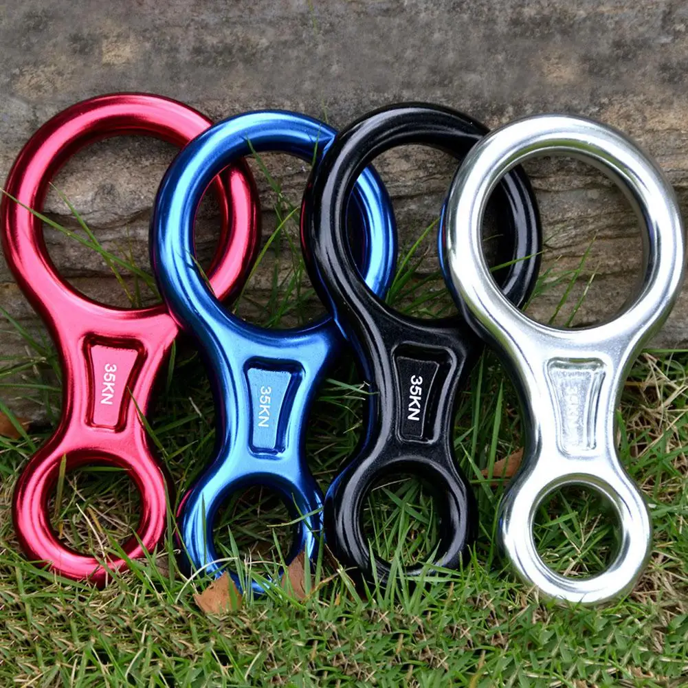 Скалолазание спуск 35KN Рисунок 8 слово веревка рэппель кольцо восемь колец