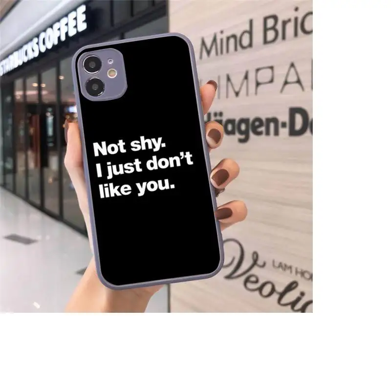 

All panic No disco English Quotes Phone Case Matte Transparent for iPhone 7 8 11 12 s mini pro X XS XR MAX Plus cover funda