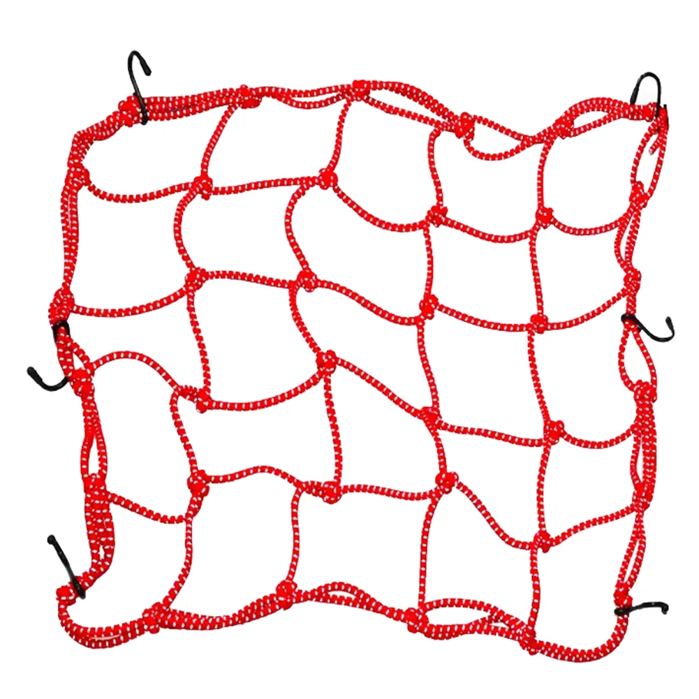 

Universal Motorcycle Reflective Helmet Rope Cord Luggage Cargo Bungee Net Motorcycle Accessories 30x30cm 40x40cm