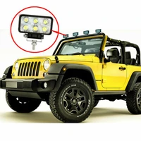 18w led rectangular driving working light spot lamps off road 2 pcs fit for jeep cherokee