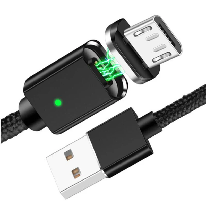 Black 1 Plug Cable KSTUCNE Магнитный кабель зарядное устройство Micro usb type C кабель для быстрой зарядки телефона usb Магнит usb c кабель для iphone samsung xiaomi mi9 - Тип штекера: Black 1 Plug Cable