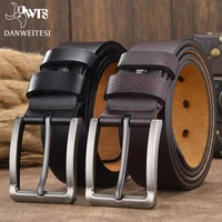 dwtsmen belt male leather belt men genuine leather strap luxury pin buckle casual men belt ancy vintage jeans high quality