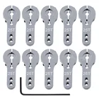 Моторный рог с сервоприводом, 10 шт., 24т, 25т, зубцы для дистанционного управления, радиоуправляемая модель, автомобильный робот, лодка, самокат, рулевая рука с ЧПУ, детали Arduino