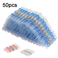 heat shrinkable wire connectors 1020304050 pcs sst21 waterproof sleeve awg22 18 butt electrical splice tinned seal terminal