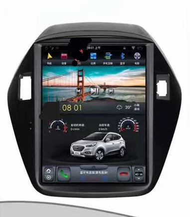 Автомобильный DVD плеер Tesla 10 4 дюйма Android 9 0 GPS для hyundai tucson ix35 2009 2010 2011 2012 2013 2014 2015 PX6