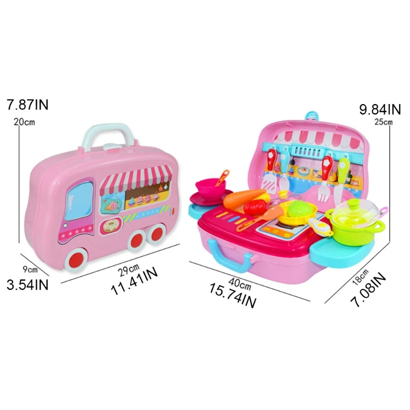 

T5EC Kids Kitchen Toys Set with Simulated Smooth Edges Kitchenware and Kinds of Vegetables for Boys and Girls