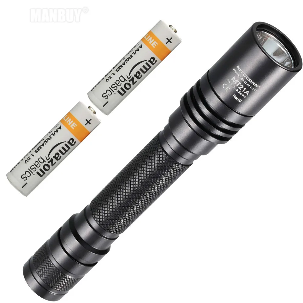 NITECORE MT21A с 2 батареями AA 260 люменов CREE XP E2 R2 светодиодный многозадачный фонарик EDC