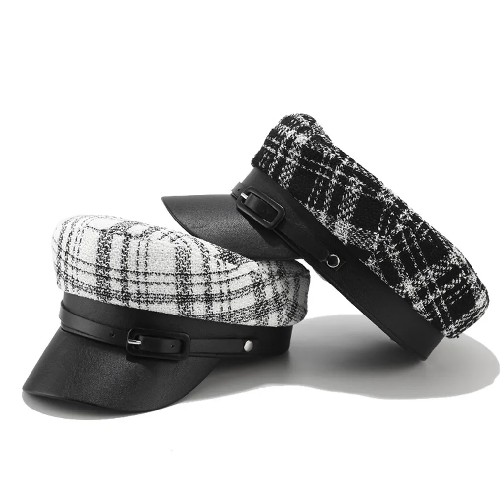 Женская винтажная шерстяная восьмиугольная кепка литературный темперамент