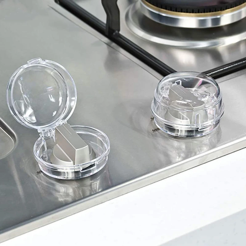 4/3/2/1Pcs Kitchen Oven Gas Cooker Button Cover Knob Switch Protective Protector Security Lock Lid Infant Child Protection | Дом и сад