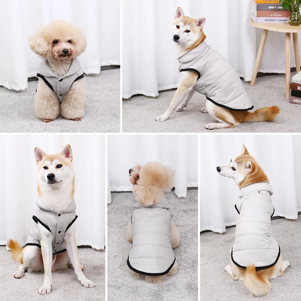 

M-5XL Pet Dog Clothes Light Cotton Clothing Winter Warm Pet Jacket for Small Medium Large Dogs Puppy