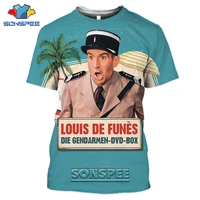 sonspee 3d print france comedian actor star louis de funes women mens t shirt casual streetwear harajuku funny fitness tee tops